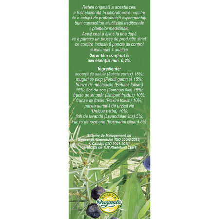Ceai pentru Articulatii Sanatoase, 50 g, Fares 623604