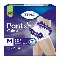Scutece tip chilot Pants Plus Night, M, 12 bucati, Tena