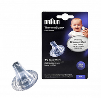 Set capace igienice pentru termometre auriculare. ThermoScan LF40, 40 bucati, Braun
