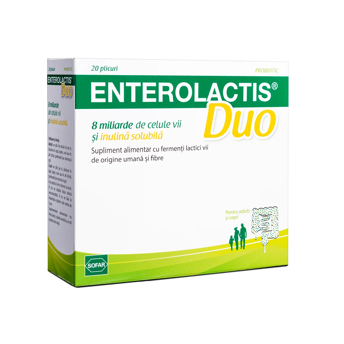 Enterolactis Duo, 20 plicuri, Sofar