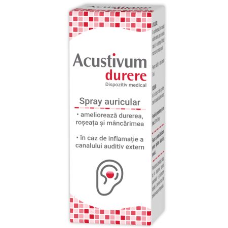 Spray auricular Acustivum durere, 20 ml, Zdrovit