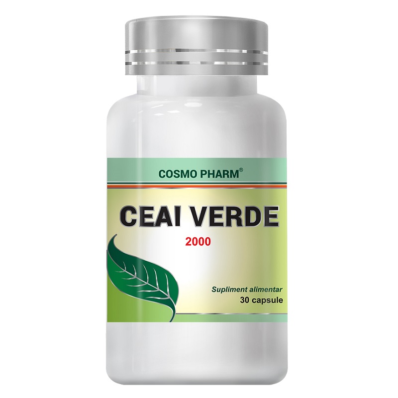 Ceai verde 2000, 30 capsule, Cosmopharm