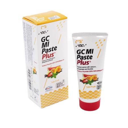 Crema dentara topica remineralizanta pe baza de apa cu aroma de Tutti Frutti Mi Paste Plus, 40 g, GC