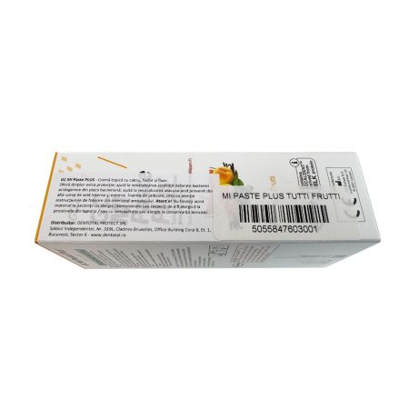Crema dentara topica remineralizanta pe baza de apa cu aroma de tutti frutti Mi Paste Plus, 40 g, GC 654161