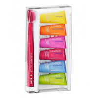 Set pasta de dinti Be You + Periuta de dinti ultra soft, 6 tuburi x 10 ml, Curaprox