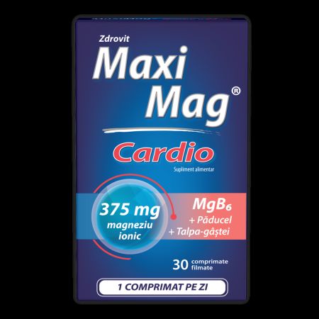 MaxiMag Cardio 375 mg, 30 comprimate, Zdrovit