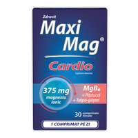 MaxiMag Cardio, 375 mg, 30 comprimate, Zdrovit