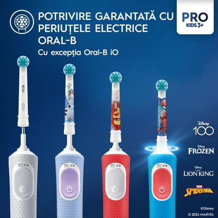 Rezerve periuta de dinti electrica pentru copii Frozen Pro Kids, 2 bucati, Oral B 731408