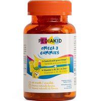 Omega 3 pentru copii cu aroma de lamaie, 60 jeleuri gumate, Pediakid
