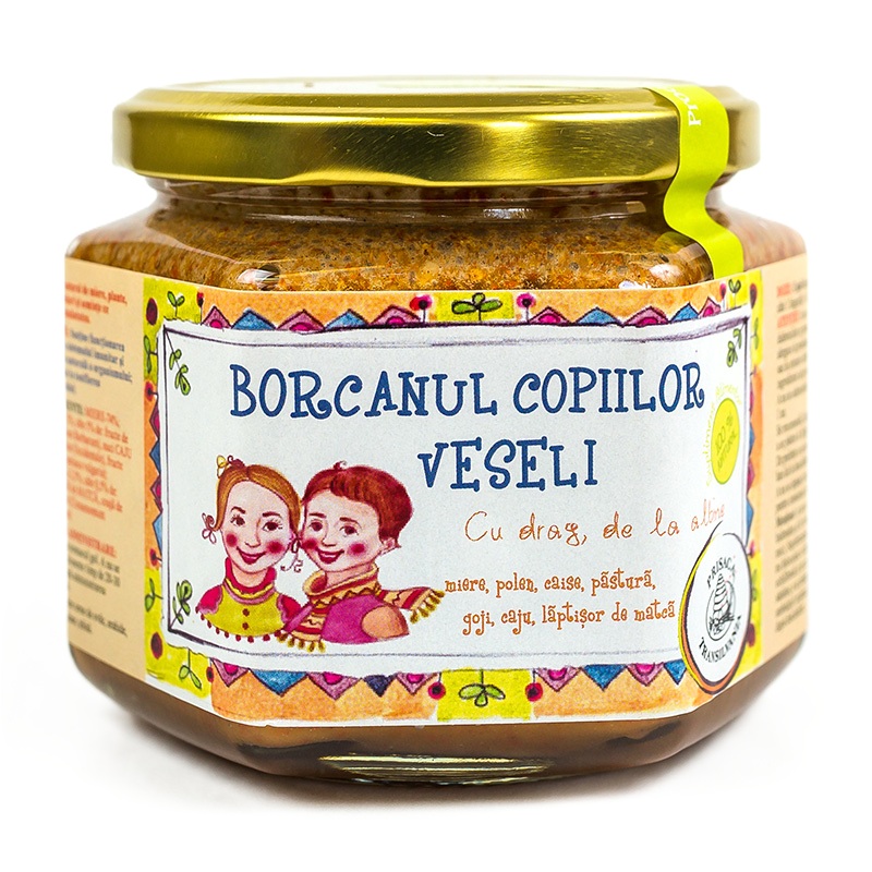 Borcanul copiilor veseli, 400 g, Prisaca Transilvania