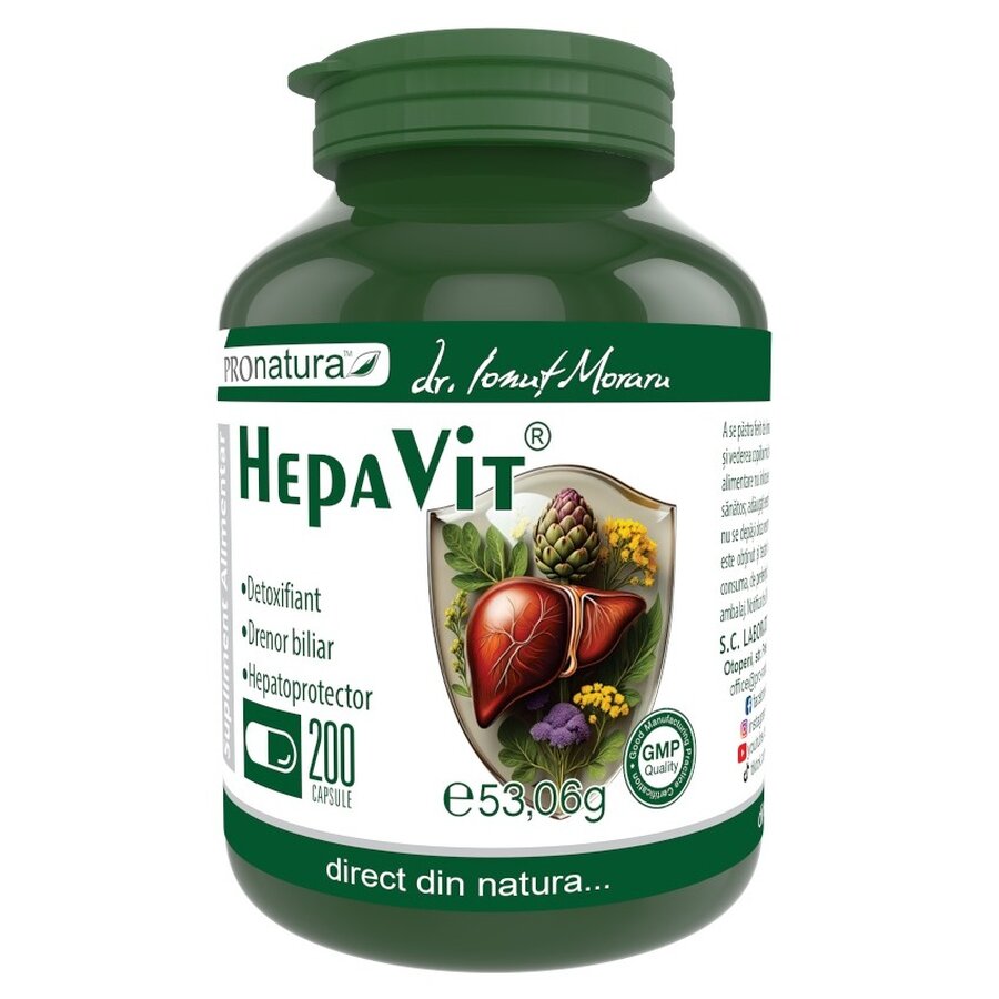Hepavit Injection Hepavit, 200 capsule, Pro Natura : Farmacia Tei online