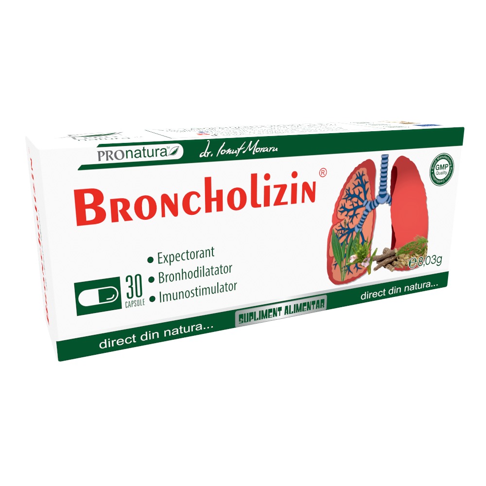 BronchoLizin, 30 capsule, Pro Natura