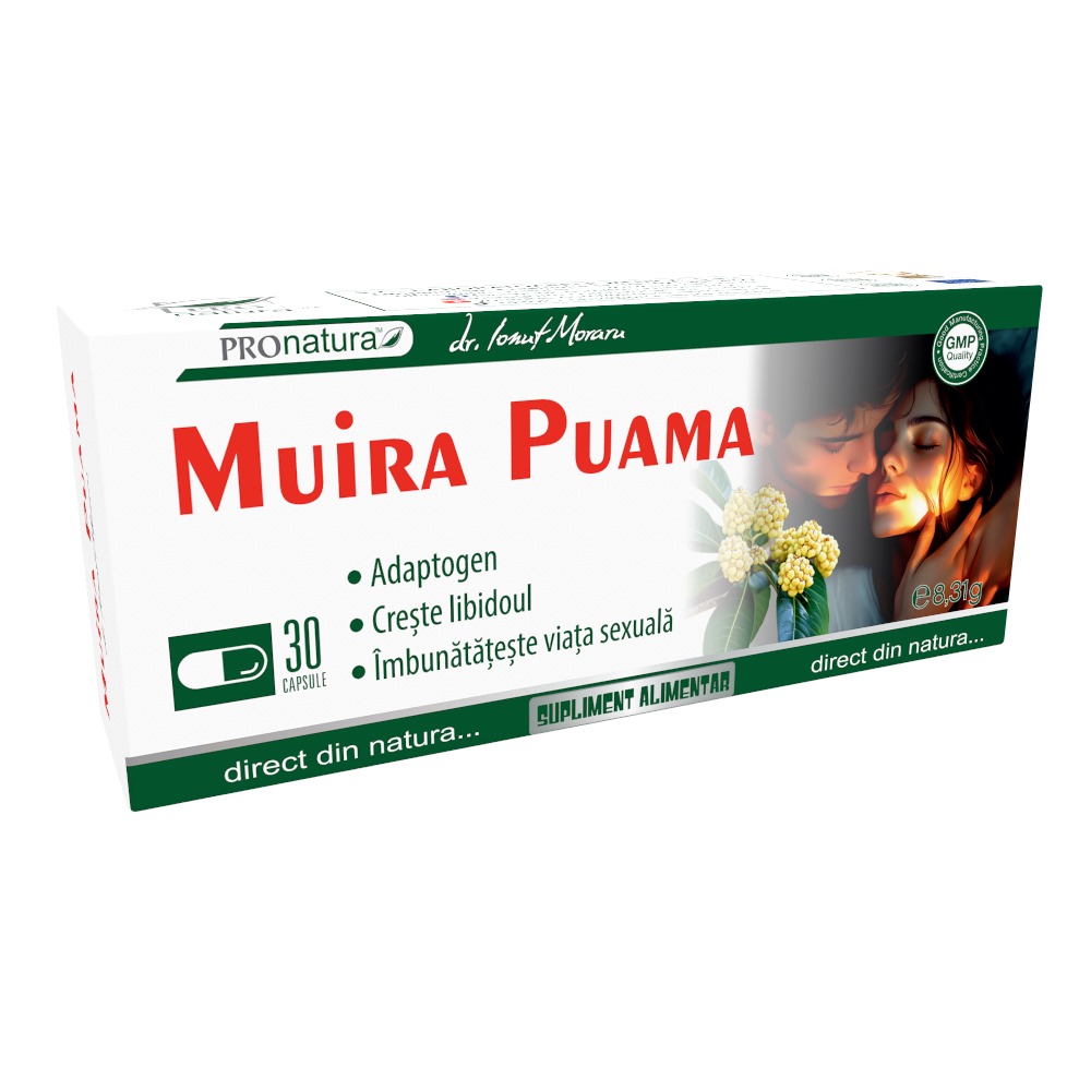 Muira Puama, 30 capsule, Pro Natura