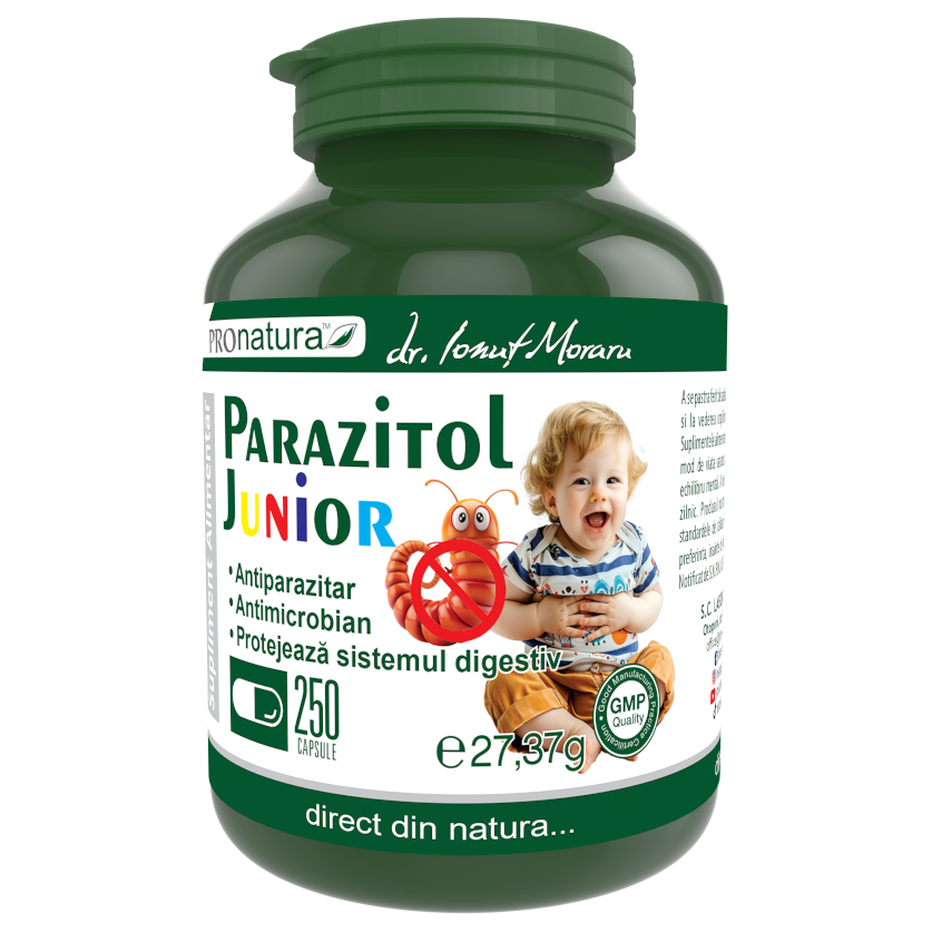 Parazitol Junior, 250 capsule, Pro Natura