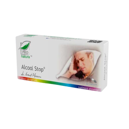 Alcool stop, 30 capsule, Pro Natura