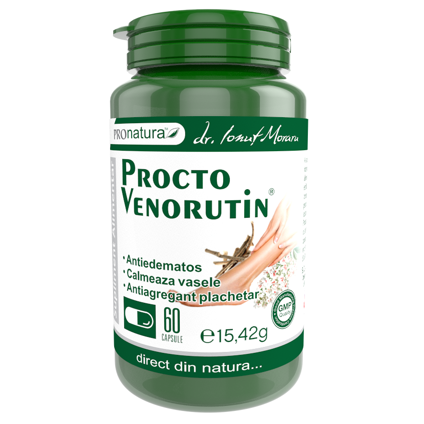 Procto Venorutin, 60 capsule, Pro Natura
