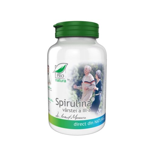 Spirulina varstei a III-a, 60 capsule, Pro Natura