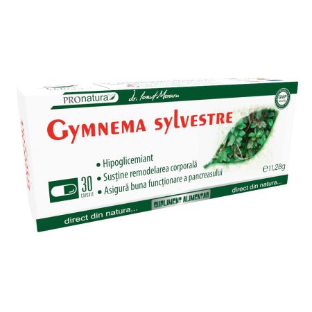 Gymnema sylvestre, 30 capsule, Pro Natura