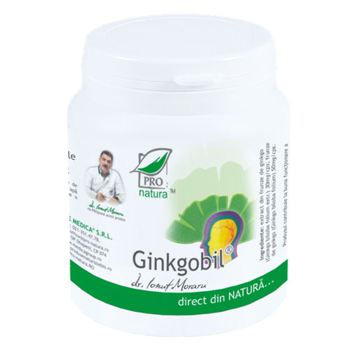 Ginkgobil, 250 capsule, Pro Natura