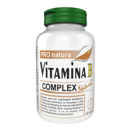 Vitamina B Complex Natural, 60 capsule, Pro Natura