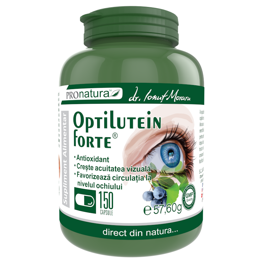 Optilutein Forte, 150 capsule, Pro Natura