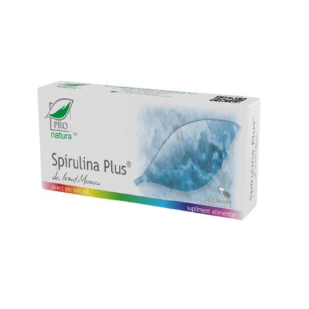 Spirulina Plus, 30 capsule, Pro Natura