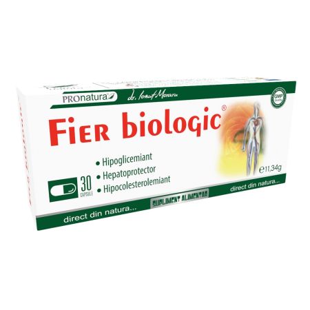 Fier Biologic, 30 capsule, Pro Natura
