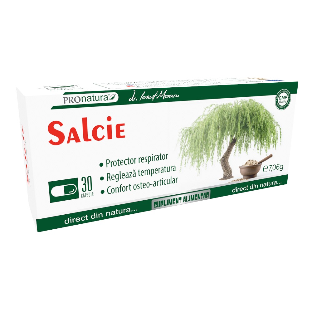 Salcie, 30 capsule, Pro Natura