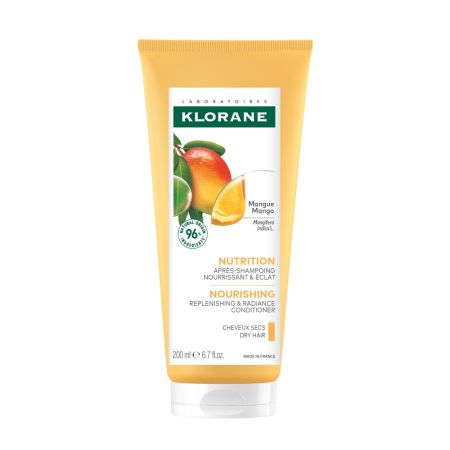 Balsam hranitor cu unt de mango pentru par uscat, 200 ml, Klorane