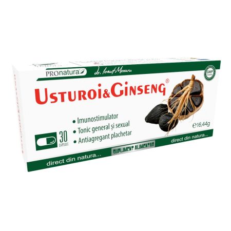 Usturoi & Ginseng, 30 capsule, Pro Natura