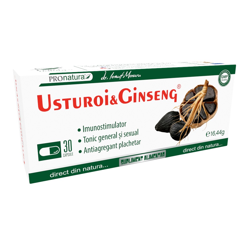 Usturoi & Ginseng, 30 capsule, Pro Natura