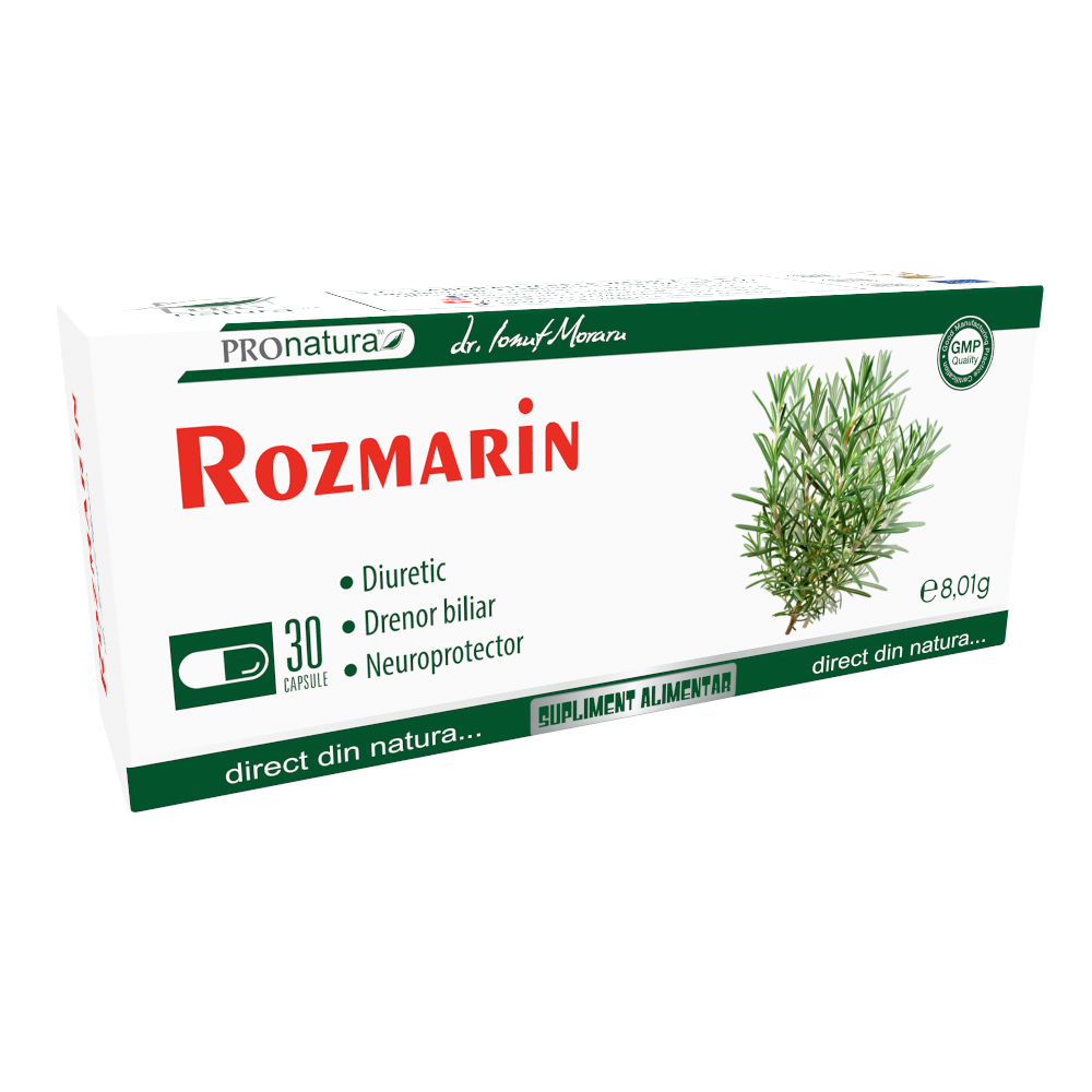 Rozmarin, 30 capsule, Pro Natura