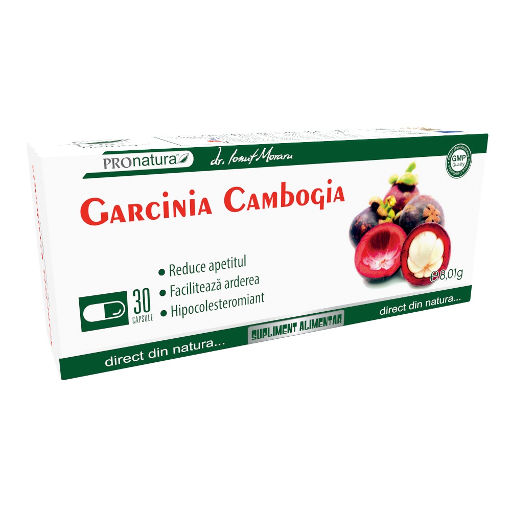 Garcinia Cambogia, 30 capsule, Pro Natura