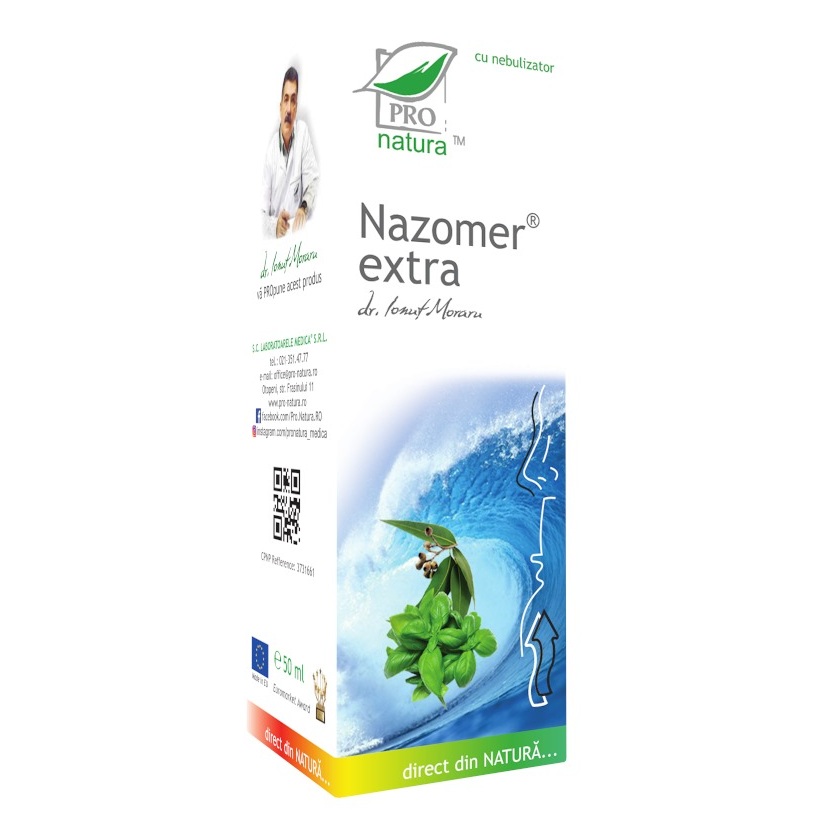 Spray nazal Nazomer Extra, 50 ml, Pro Natura