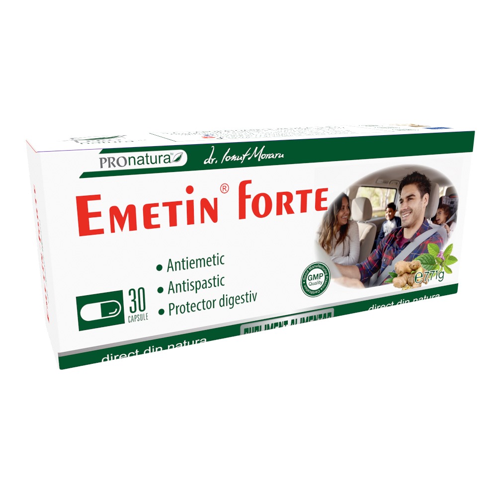Emetin Forte, 30 capsule, Pro Natura