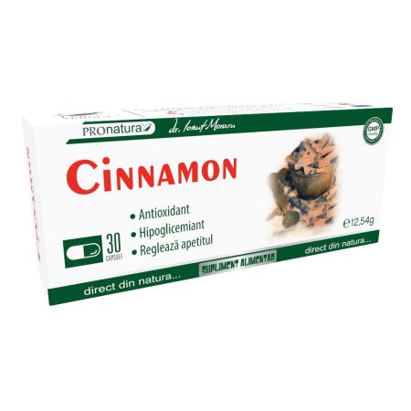Cinnamon, 30 capsule, Pro Natura