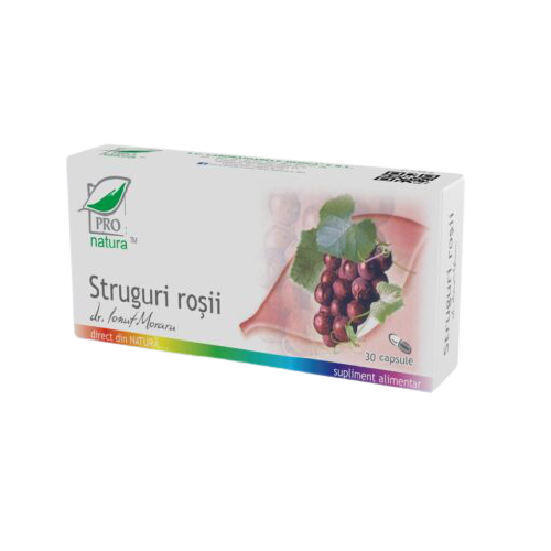 Struguri rosii, 30 capsule, Pro Natura