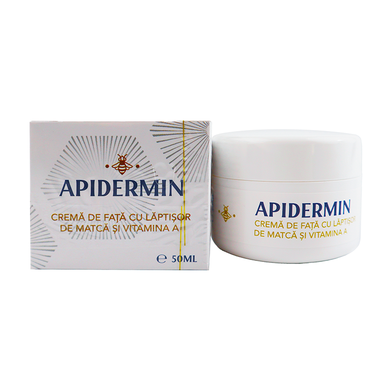 Crema de fata cu laptisor de matca si Vitamina A Apidermin, 50 ml, Complex Apicol