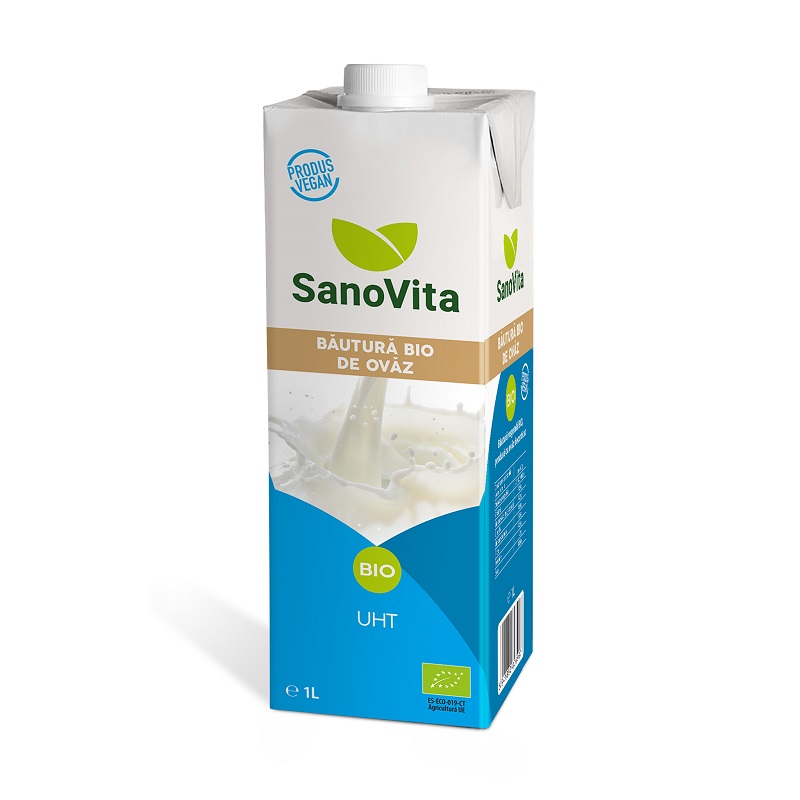 Bautura vegetala bio de ovaz, 1000 ml, Sanovita