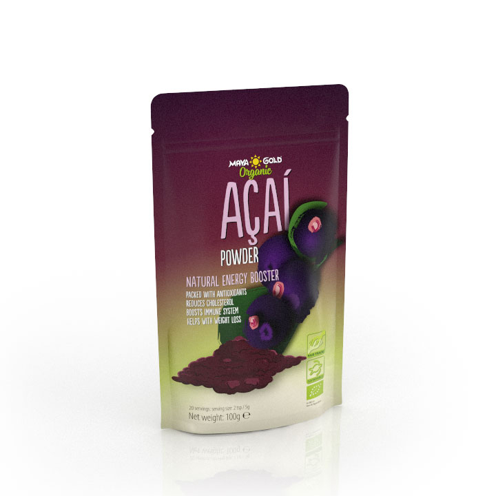 Acai pulbere Bio, 100 g, Maya Gold