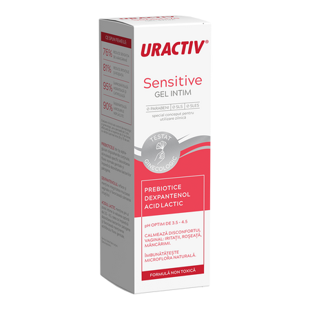 Gel Uractiv Sensitive Intim, 200 ml, Terapia