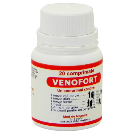 Venofort, 20 comprimate, Elidor