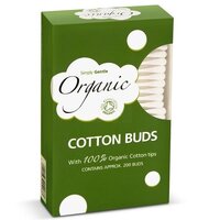 Betisoare igienice, 200 bucati, Simply Gentle Organic
