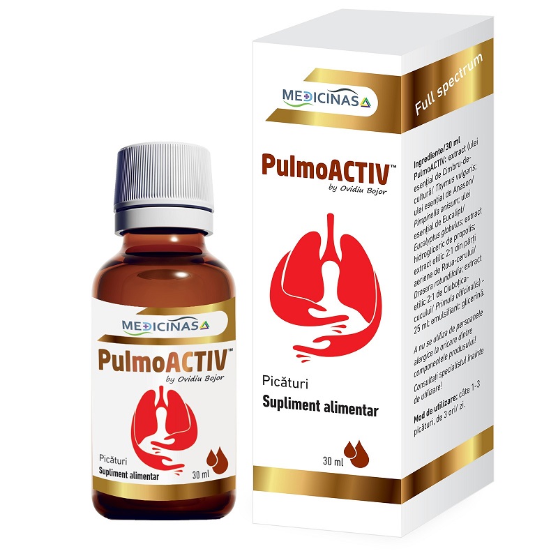 PulmoActiv by Ovidiu Bojor, 30 ml, Medicinas