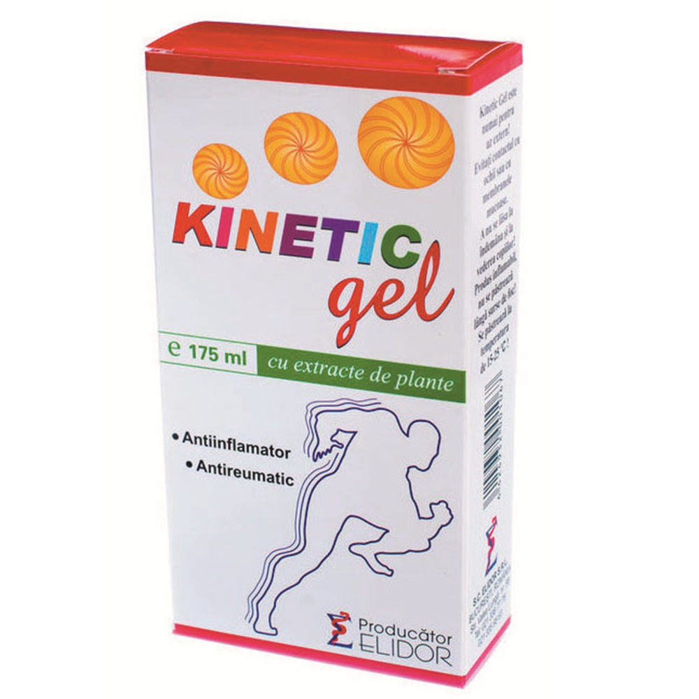 Gel antiinflamator cu extract de plante Kinetic, 175 ml, Elidor