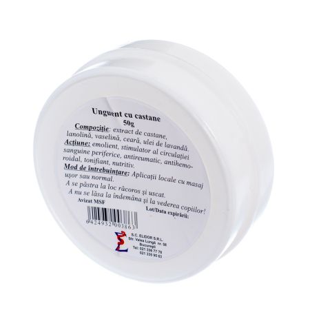 Unguent cu castane, 50 g, Elidor 647401