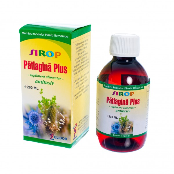 Sirop Patlagina Plus, 200 ml, Elidor