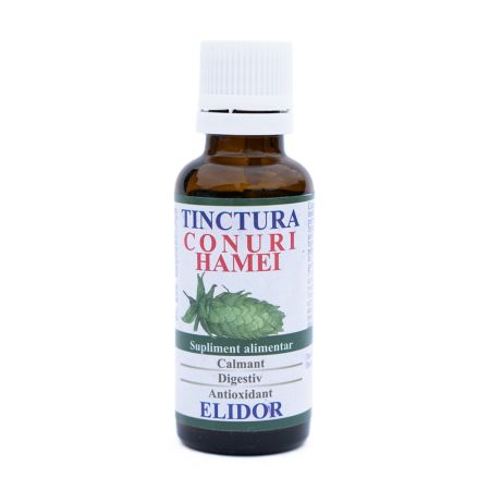 Tinctura de conuri de hamei, 30 ml, Elidor
