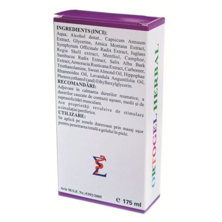 Gel cu extract de plante Ortogel Herba, 175 ml, Elidor 706710