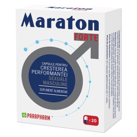 Capsula pentru cresterea performantei sexuale Maraton Forte, 20 capsule, Parapharm